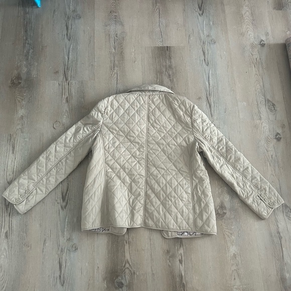 Beige Light Weight Quilted Jacket - Picture 3 of 4